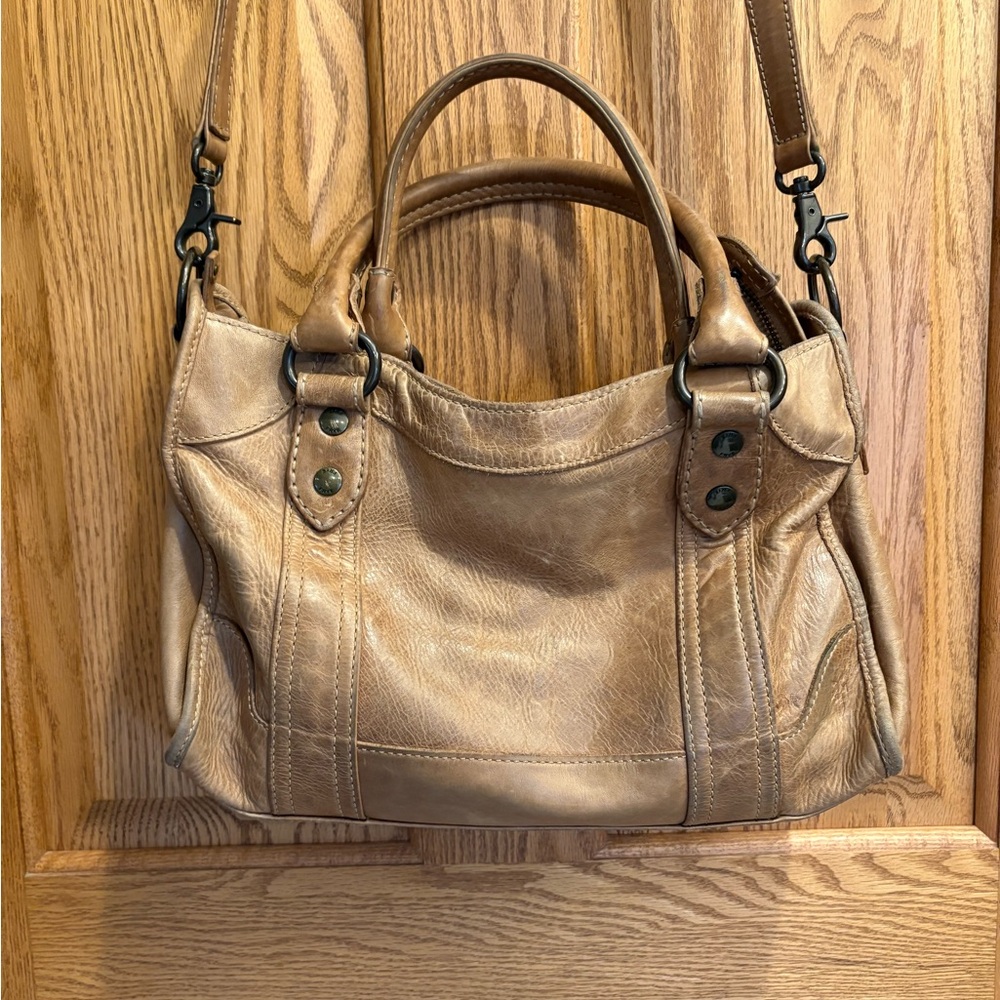 Frye Melissa Cognac Satchel - Picture 4 of 9
